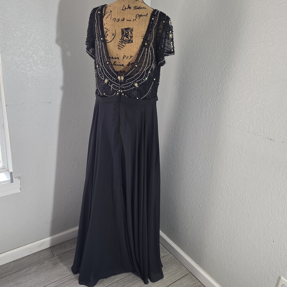 Dancing Queen Black Beaded Maxi Dress - Picture 2 of 6